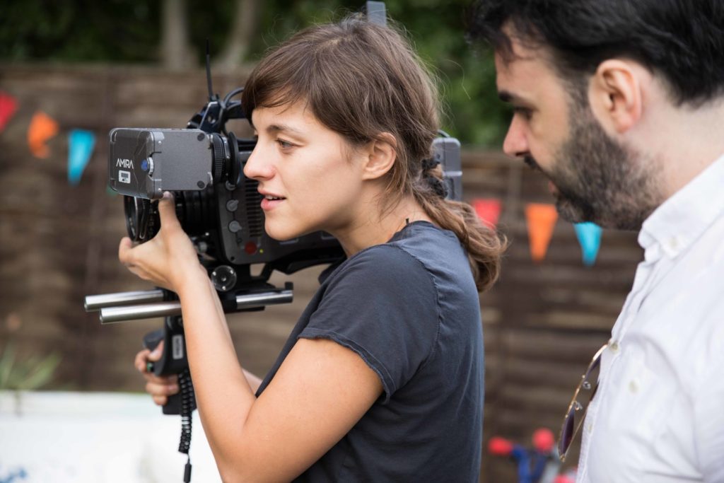 Woman filming